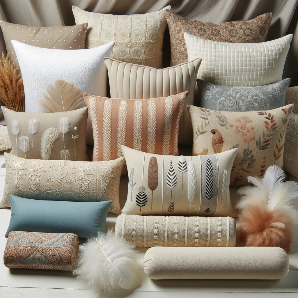 Different types of pillows